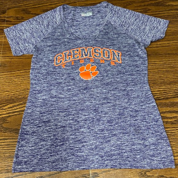 Clemson Tigers Short Sleeve Under Armor Heat Gear Shirt - Picture 1 of 4